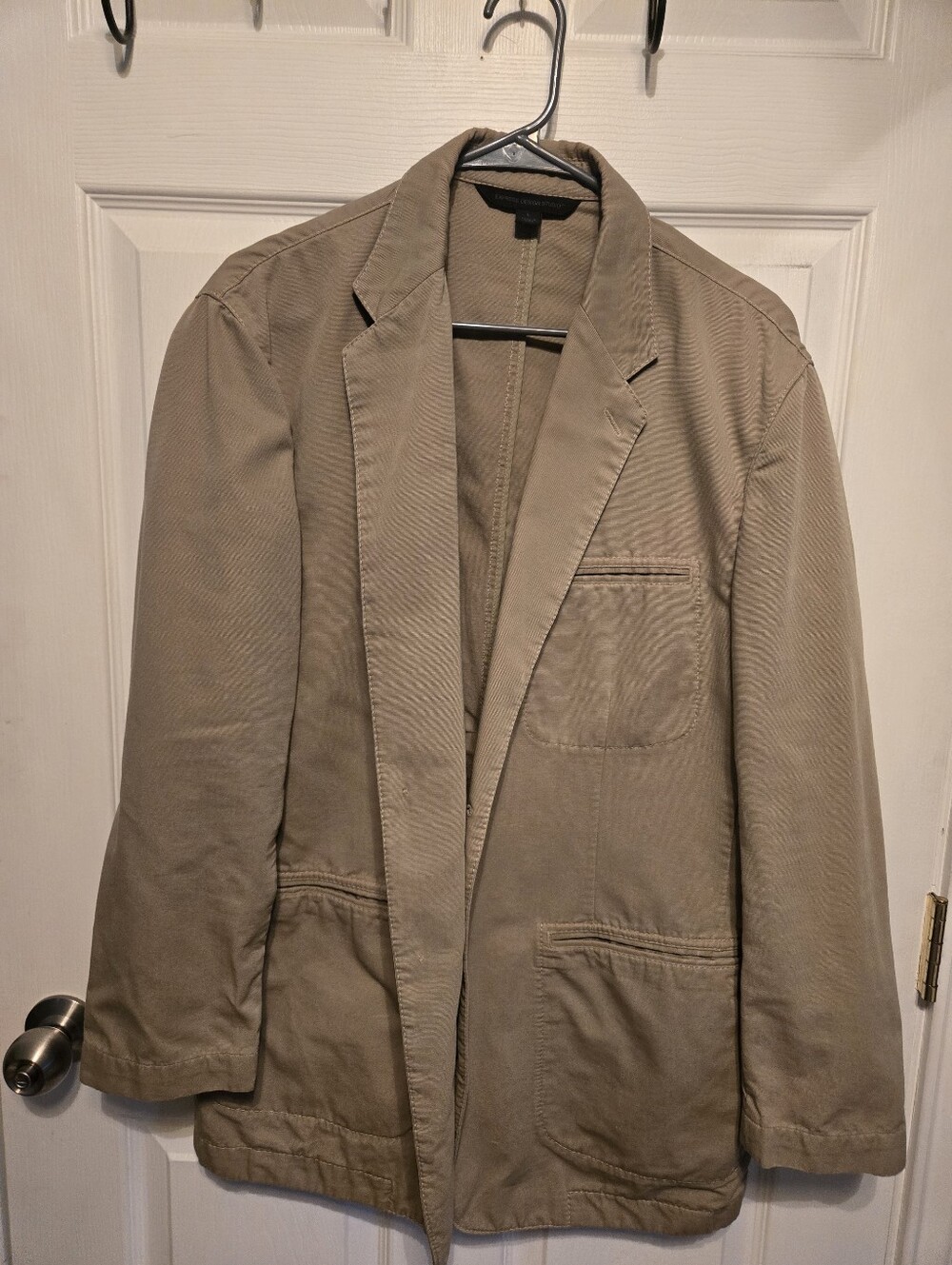 Express Men's Lightweight Shirt Jacket in Khaki